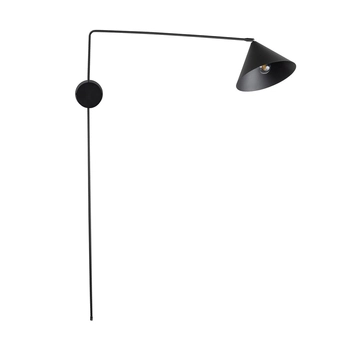 Kinkiet ścienny na wysięgniku Magic 40927 Sigma stożek czarny