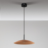 Wisząca lampa do kuchni PECA LE44274 LED 12W 3000K dysk czarna brązowa