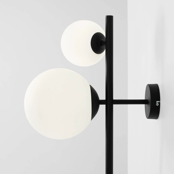 Loftowy kinkiet DIONE 1092Y1 Aldex szklane kule lampa ścienna czarna