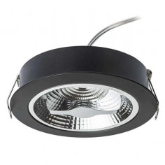 Podtynkowa LAMPA sufitowa REDONDO ML5696 Milagro metalowa OPRAWA okrągłe oczko plafon czarny