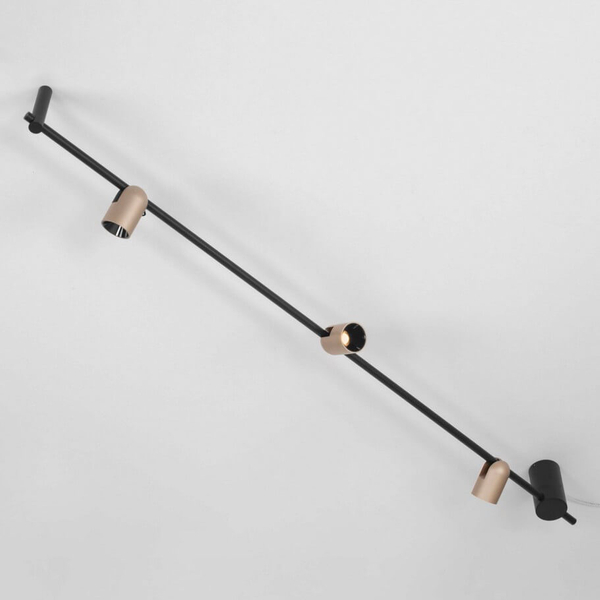 Sufitowa lampa do salonu BULOBU LE44762 LED 21W 3000K tubki złoty czarny