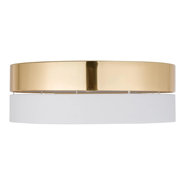 Okrągła lampa sufitowa glamour Hilton 4772 TK Lighting biała złota