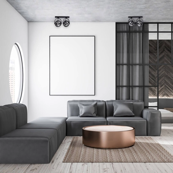 Sufitowa LAMPA plafon LUGAR ML5706 Milagro metalowa OPRAWA regulowane reflektorki okrągłe natynkowe czarne