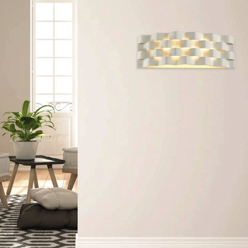 Kinkiet LAMPA ścienna VERIGO MB1401L Italux modernistyczna OPRAWA metalowa LED 6W 3000K art deco biała