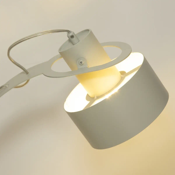 Regulowana lampa biurkowa Rif 41444 na komodę szara beżowa