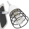 Kinkiet LAMPA ścienna KET1500 metalowa OPRAWA regulowany reflektorek czarny biały