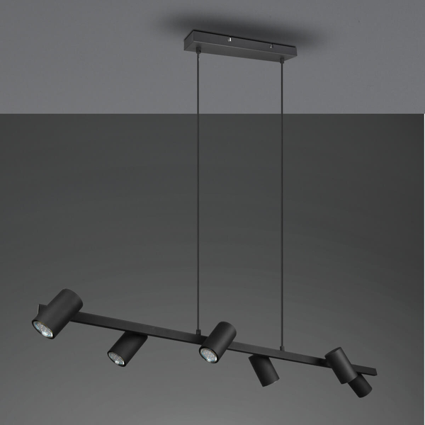 Lampa wisząca na listwie VANTOS DL632302400 Trio metalowa czarny