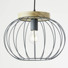 Lampa wisząca Sorana 99234/73 klatka druciana drewno turkus