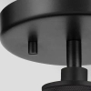Wisząca szklana lampa Hampstead przydymiona czarna industrialna 1xE27 1-p ELS-HAMPSTEAD-P-BLK
