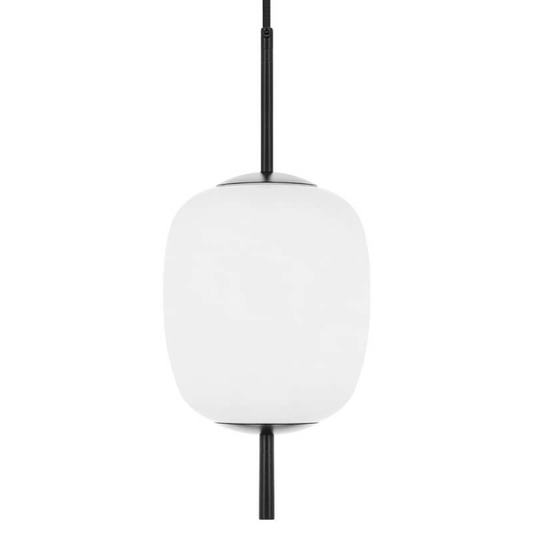 Szklana wisząca lampa Epli Mini EM0122P0 do sypialni biała czarna