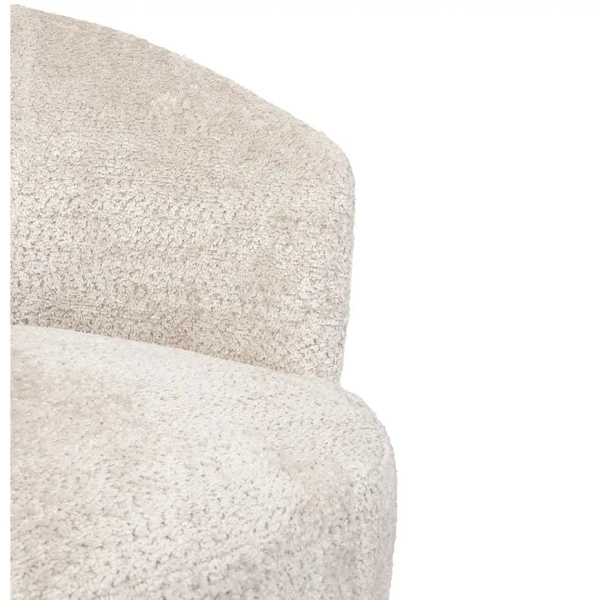 Tapicerowany fotel OSCAR MM001501100358 beżowy kubełkowy tkanina 70cm