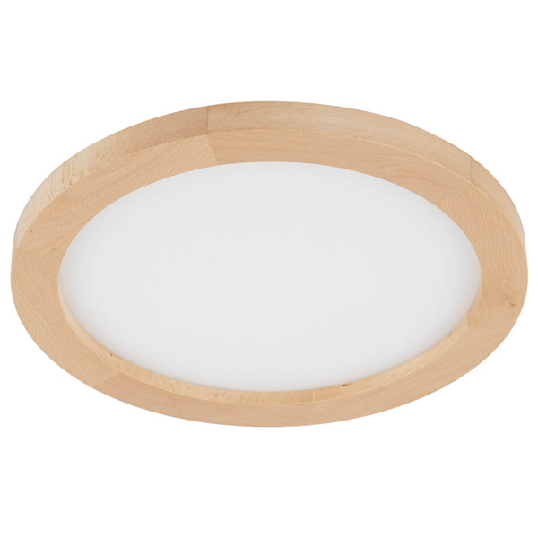 Plafon do łazienki Aqua 18004 LED 24W 3000-6500K IP54 drewniana biała