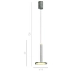 Lampa wisząca OLIVIER MD17033012-1A S.NICK spodek zwis LED 12W 3000K nikiel