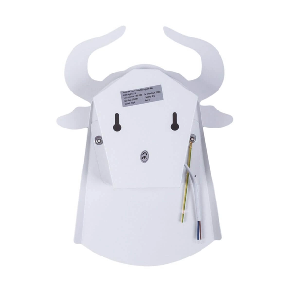 Ścienna lampa ORIGAMI BULL-W metalowa byk LED 6W 3000K biały