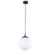 Lampa wisząca Esme 5669 ball do kuchni metalowa biała czarna