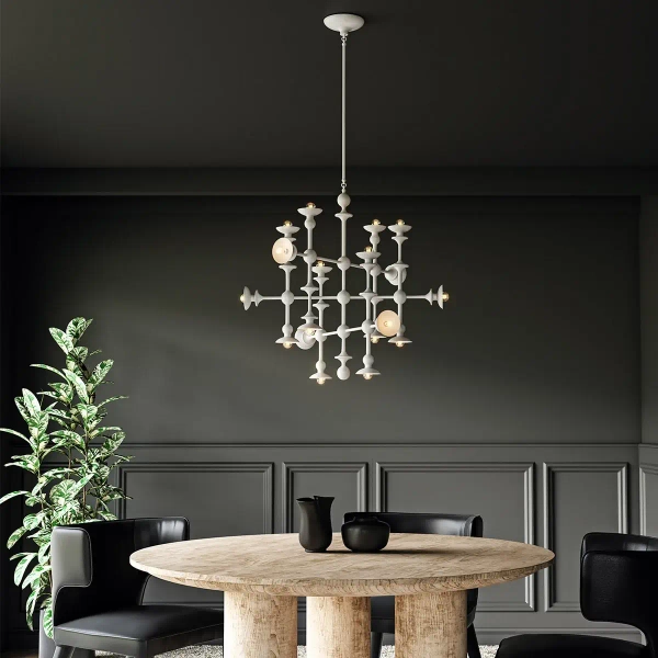 Wisząca lampa nad stół Cadence QN-CADENCE18-WHT do jadalni biały