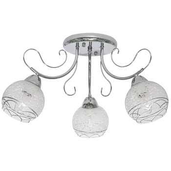 Salonowa lampa sufitowa 8957/3 8C nad stół kule chrom