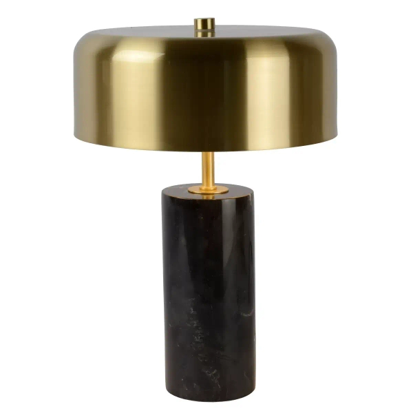 Marmurowa lampka stołowa MIRASOL 34540/03/30 Lucide czarny złoty