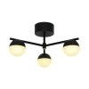 Szklana lampa wisząca kule Contina 2512096003 potrójna czarny