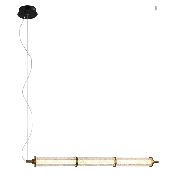 Lampa zawieszana Sanpo PND-26384-3-GD-CL LED 9W 3000K sopel przezroczysta