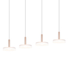 Wisząca lampa na listwie CELESTE 354910465 Trio LED 28W 3000K biały brązowy