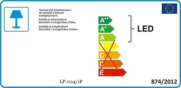 LAMPA wisząca CANTOS LP-1114/1P Light Prestige szklana OPRAWA zwis LED 6W 4000K kryształki crystal przezroczyste