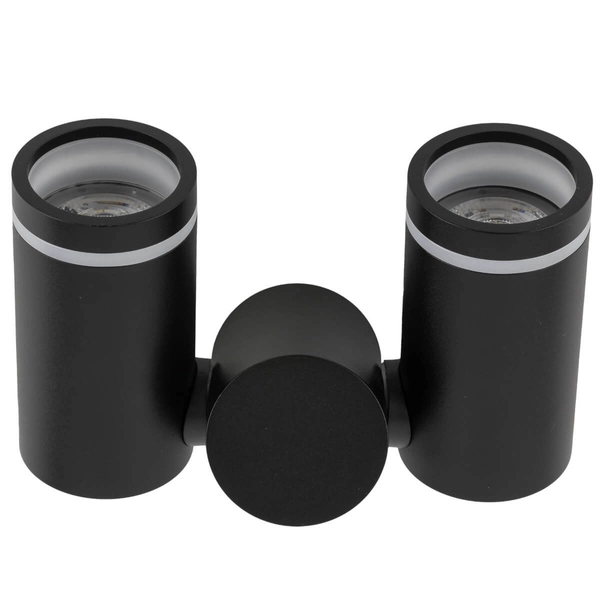 Nasufitowa lampa do salonu Jet 4539 z regulacją sople rurki czarna