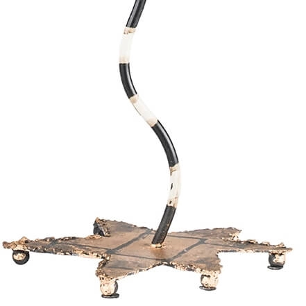 Eklektyczna lampa stołowa FB-DOMINIQUE-TL czarna kremowa