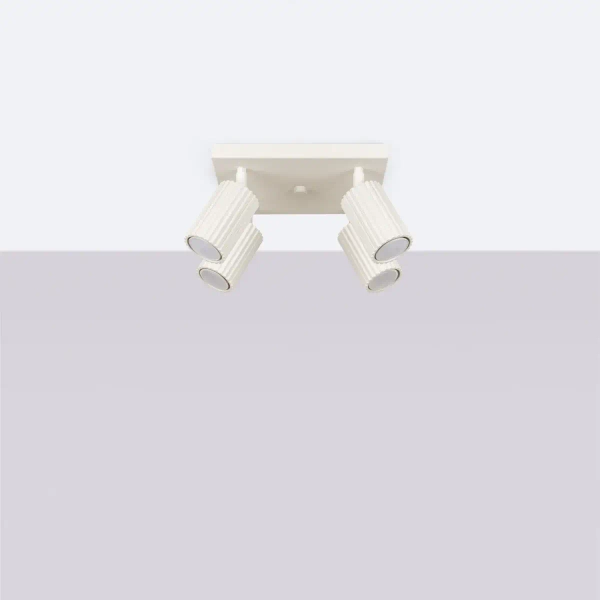 Regulowana lampa sufitowa KARBON SL.1602 ryflowana beżowa