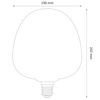 Klimatyczna żarówka dekoracyjna DecoVintage 317834 Polux S19 LED E27 bańka 4W 260lm 230V biała ciepła
