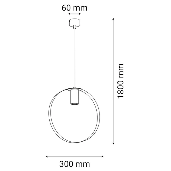 Lampa wisząca ring ORTIGA 5150 Shilo do salonu metalowa biała