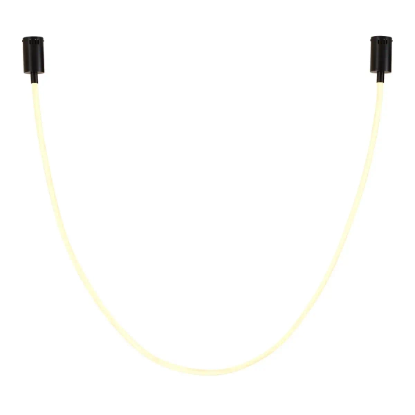 Lampa wisząca wąż ledowy SNAKE MD1021-3 biała czarna metal PVC LED 45W 3000K 3M nad stół