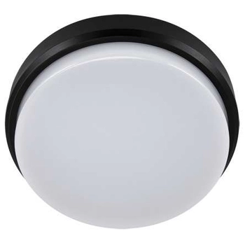 Hermetyczna LAMPA sufitowa ARON 03801 Ideus zewnętrzna OPRAWA plafon LED 18W 4000K okrągły IP65 czarny