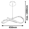LAMPA wisząca ANIELA 2188 Rabalux metalowa OPRAWA zwis LED 20W 4000K spirala chrom