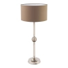 Szklana lampa nocna Tivoli TIV-LG-1 (N) z abażurem brązowa nikiel