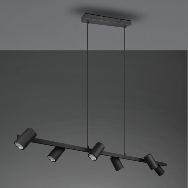 Lampa wisząca na listwie VANTOS DL632302400 Trio metalowa czarny