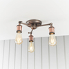 Lampa sufitowa do salonu Hal 76124 regulowana miedziany cyna