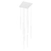 LAMPA wisząca YABU 7577 Shilo metalowa OPRAWA sople ZWIS kwadratowy tuby białe