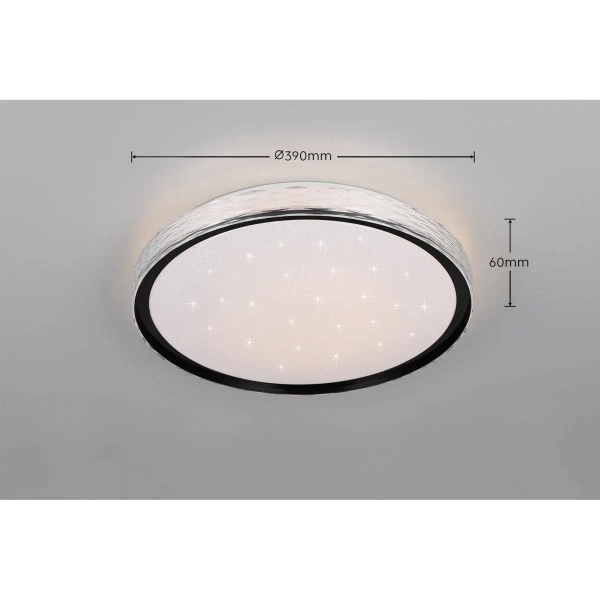 Sufitowa lampa VARDA R64811102 LED 24W 2700-6500K okrągła czarny biały