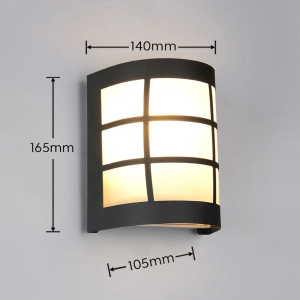 Zewnętrzna lampa elewacyjna SINTRA R26456132 IP44 czarny