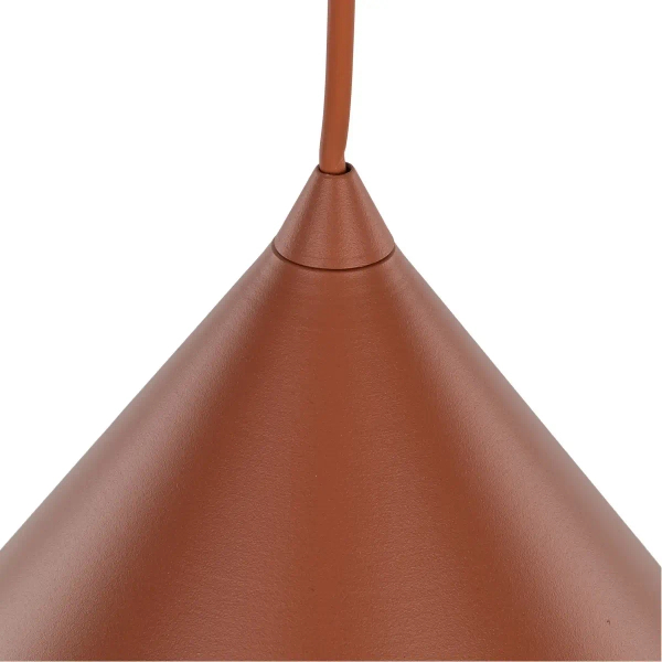 Metalowa lampa wisząca CONO 10089 trójkątna ceglany