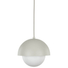 Zwisająca lampa do jadalni Bono 10205 kopuła ball biała beżowa