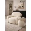 Okrągły stolik kawowy ARENE MM001501100324 beżowy z tworzywa 39cm