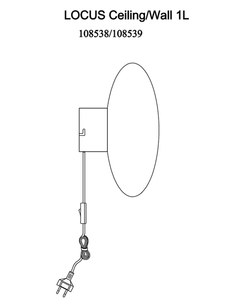 Kinkiet ściemnialny Locus 108539 Markslojd owalny szklany bursztynowy