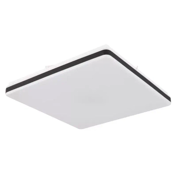 Kwadratowy plafon ULLY 48025OBSH Globo LED 24W 2700-6500K biały czarny