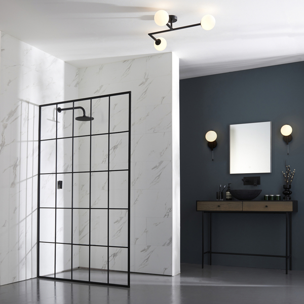 Łazienkowa lampa sufitowa L&-193905 Light& szklane kule IP44 czarna