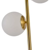 Złota podłogowa lampa Dorado LP-002/3F Light Prestige mleczne kule do salonu