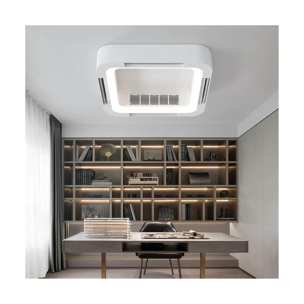 Lampa sufitowa z wentylatorem Fanlight 5900168832329 Moosee ściemnialna biała