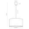 Lampa do pokoju dziecięcego wisząca Rondo 3232 TK Lighting okrągła niebieska