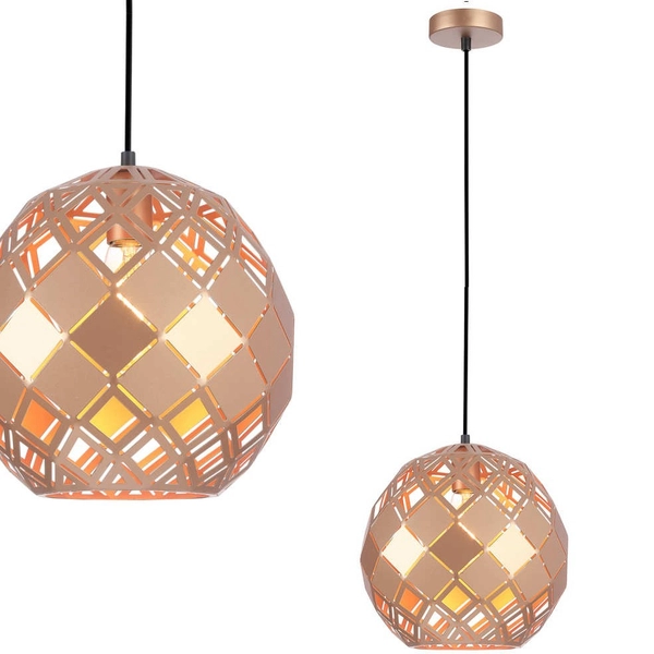 Kulista lampa wisząca PAULELA PND-34221-1L-GD do salonu złoty